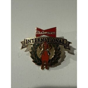 vintage Budweiser International lapel pin 1990s Collectable Racing Horse Pimlico